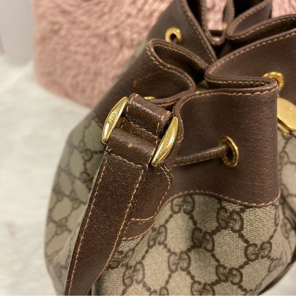 Vintage Gucci Guccisima Web Canvas Bucket Bag - Picture 7 of 12